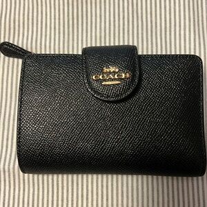 Black Leather Coach Wallet